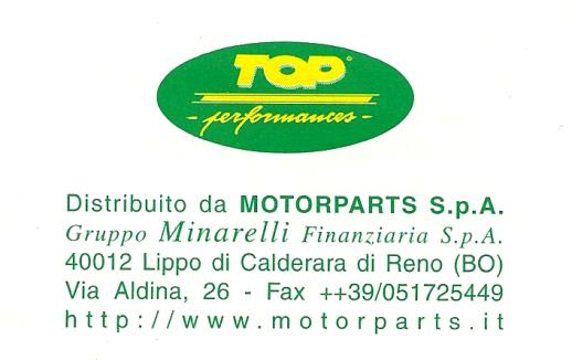 LI9928130-02 GARANZIA La garanzia si limita alla sostituzione delle parti riconosciute difettose da Motorparts S.p.A.. Per nessun motivo si deve montare un prodotto di nostra fabbricazione su veicoli ove non è indicata la compatibilità.