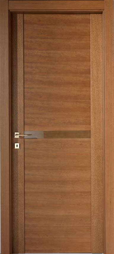 nuova porta da montare legno medio FUTURA FT2B1IV Finitura pannello Finitura coprifili rovere tinto castagno