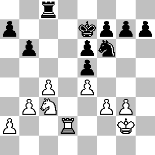 22.d4 Tf8 23.Tf2 Cc6 24.Df4 Ad7 25.Te1 Il N. non ha compenso per la qualità perduta, così il resto della partita non richiede ulteriori commenti, salvo dire che il B.