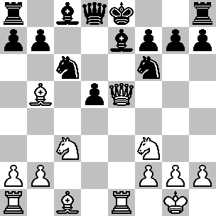Se adesso Geller cattura il cavallo col pedone, viene a ritrovarsi tosto in una posizione senza speranza dopo 27...cxd5 28.cxd5 Ce4 29.dxe6 Axh6 30.Tc7, oppure 28...Axd5 29.Txd5 Ce4 30.