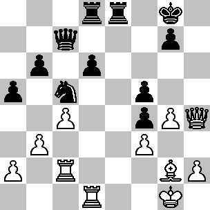 Sembra che Smyslov stia preparando la spinta f3-f4, mentre in realtà la sua attenzione è rivolta alla diagonale g1-a7; egli sta già minacciando a2-a3 e b3-b4, in modo da deviare il cavallo e