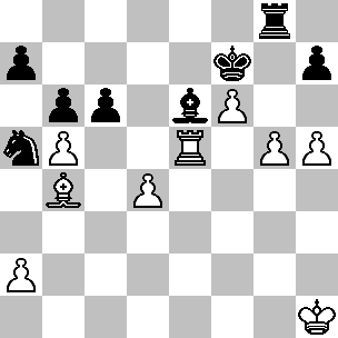 12...f6 13.f4 Il seguito della partita dimostrerà che questa mossa avrebbe dovuto condurre alla sconfitta il Bianco 13...fxe5 14.