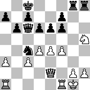 34.axb3 Txb3 35.fxe7 Dxe7 36.Dxe7 Txe7 37.Ad5 Txe3 38.Td8+ Rg7 39.Tc8 Cd3 40.Ta8 Te2+ 41.Rg1 Td2 42.Taa1 Cb4 Il B.abbandona 194. Taimanov-Smyslov Catalana 1.d4 Cf6 2.c4 e6 3.g3 d5 4.Ag2 dxc4 5.