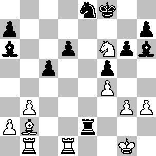 Gligoric avrebbe dovuto approfittare della prima occasione favorevole per trasferire il cavallo da c7 in d4; invece, per qualche oscura ragione, lo sposta in e8, salvo farlo ritornare in c7 dopo
