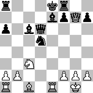 Migliore di 10.0-0, dove il N. può proseguire con 10...dxe4 11.Dxd8+ Rxd8 12.Cg5 Re8. La mossa del testo forza l alfiere ad assumere una posizione passiva. 10...Ab7 11.exd5 Cxd5 11.