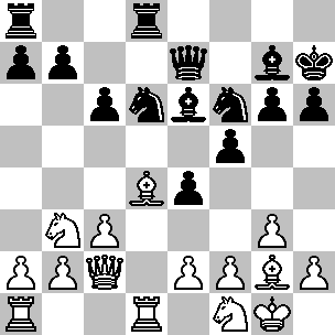 20. Stahlberg-Geller Est Indiana 1.d4 Cf6 2.Cf3 g6 3.g3 Ag7 4.Ag2 0-0 5.0-0 d6 6.Cbd2 Un sistema insolito e piuttosto passivo, che Stahlberg talvolta adotta contro l'est Indiana.