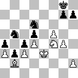 Averbach prepara il contrattacco...f7-f5, in modo da aprire qualche linea, cambiare qualche pezzo ed avvicinarsi al finale. 22.Ch5 f5 23.Dg5 Tf7 24.exf5 24.