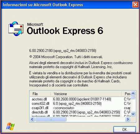 1 Introduzione a Microsoft Outlook Express 2006 Outlook Express 6 è la versione aggiornata della posta elettronica di Internet Explorer 6.