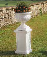 etrusca fioriera vase blumenspindel copa coupe sur pied basamento basamento base postament columna piedestal carré art. 1939 ø 25 (cm. 25 x 33 h.) lt. 2 art.