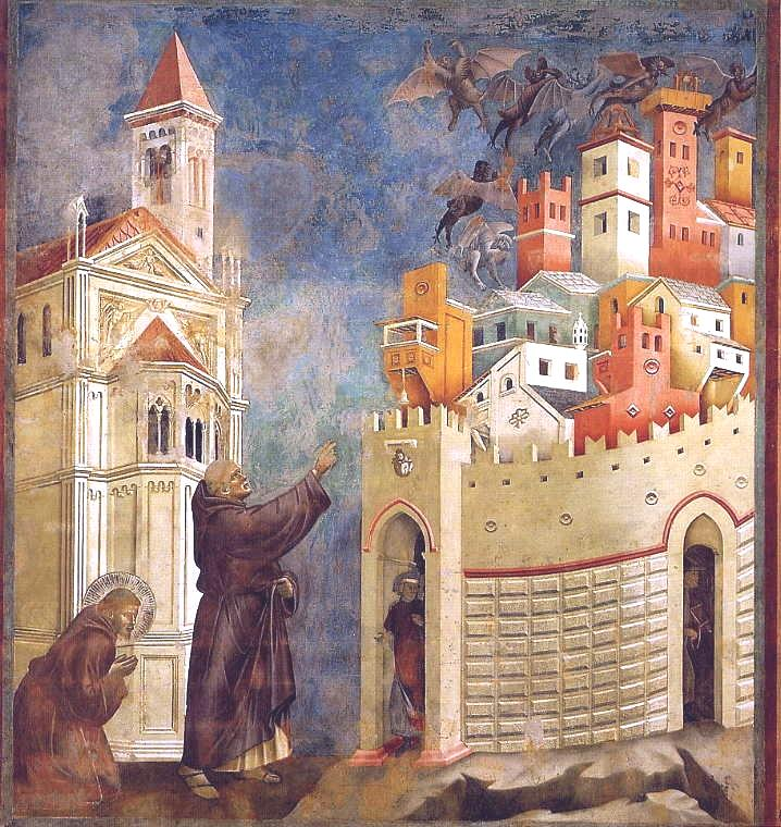 Giotto, Cacciata dei demoni da Arezzo,