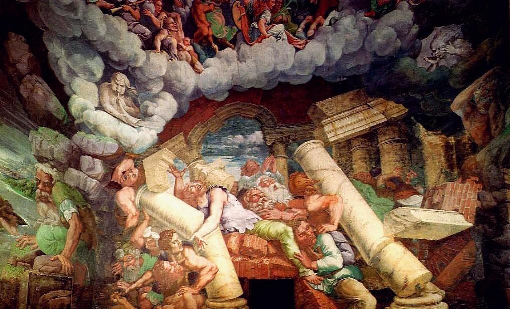 Giulio Romano e aiuti, Caduta dei Giganti