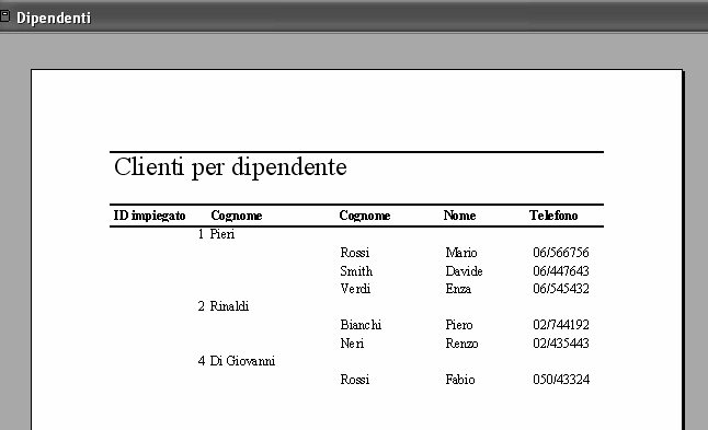 Sottomaschere 3. Nella Creazione guidata inserire il nome della sottomaschera di CLIENTI preparata allo scopo 4. Assegnare un nome alla sottomaschera 5.