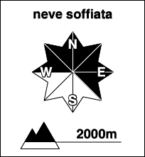 Le zone indicate in nero sono quelle particolarmente pericolose.