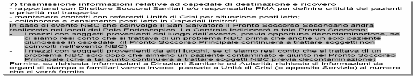 Sarebbe importante avere un riepilogo della destinazione dei pazienti in relazione alla gravità.