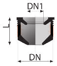Guarnizione Tecnica Gasket DN DN1 DN2 Codice Imb.