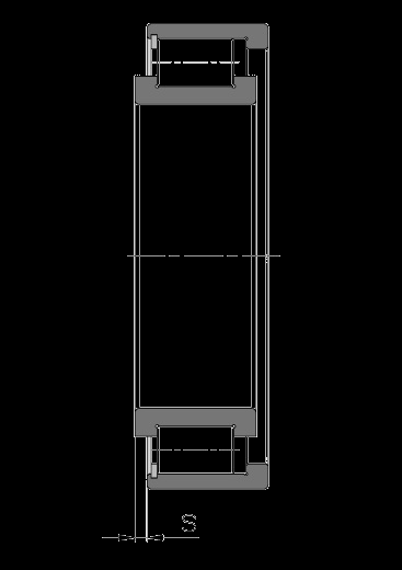 TABELLE DIMENSIONALI Cuscinetti a rulli cilindrici a pieno riempimento di rulli, ad una corona Cuscinetti di appoggio: Serie SL18 29, SL 1830, SL18 22 Serie SL19 23 Spostamento assiale S albero 380