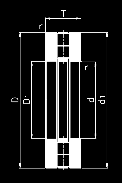 TABELLE DIMENSIONALI 811, 812 K 811, K 812 893, 894 albero Cuscinetto assiale a rulli cilindrici Gabbia assiale a rulli cilindrici supporti completi Peso Peso Ralle per cuscinetti assiali Ralla per