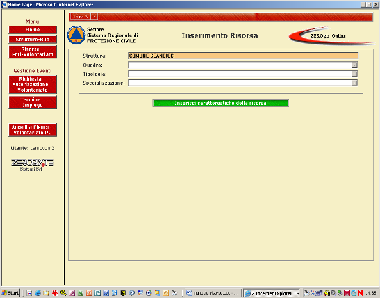 Una vlta inseriti mdificati i dati ccrre salvarli pigiand l appsit bttne verde SALVA SCHEDA in fnd pagina In alt della pagina è presente il bttne per accedere alla pagina di inseriment delle risrse.