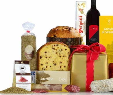 CLASSIC Vento di Festa 48,99 44,99 VENTO DI FESTA ARTICOLO 135 12 3 555 0,75 Panettone Classico di Pasticceria 1000 Bonarda dell Oltrepò Pavese D.O.C. Le Anse Riso Carnaroli allo Zafferano 250 Cotechino Puro Suino I.