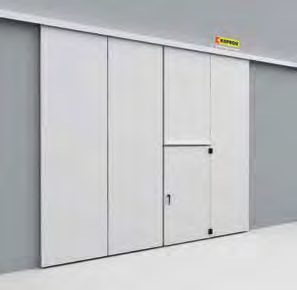 KPA PORTONI SCORREVOLI KPA SLIDING DOORS KLS I portoni scorrevoli proposti da Kopron coniugano elementi tecnologici con esigenze prettamente estetiche, consentendo sia di isolare e sezionare reparti