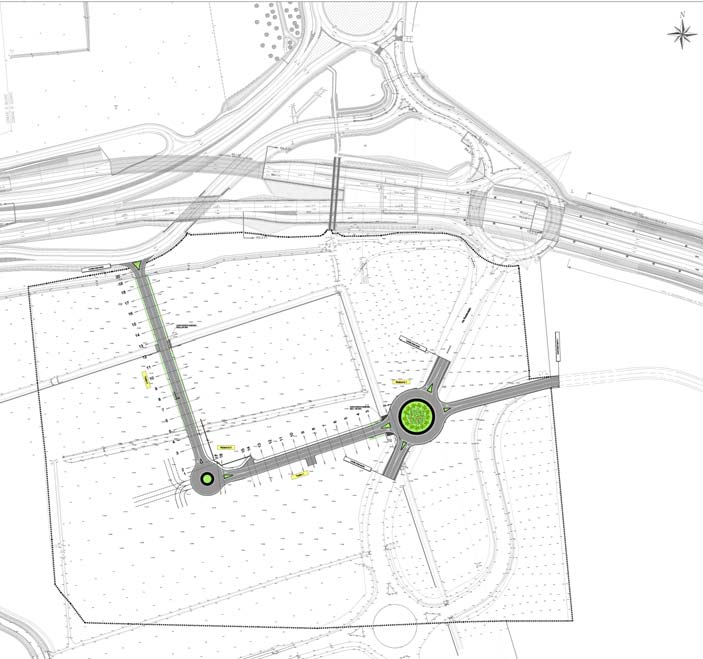 L ultima tratta (Tratto 2) presenta uno sviluppo complessivo pari a 184.89m, e funge da collegamento tra la precedente rotatoria e la via comunale di innesto sulla via Cassanese.