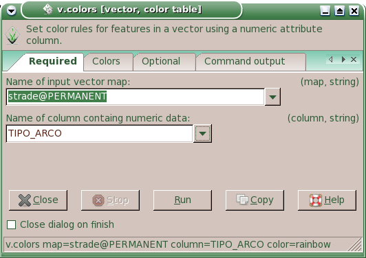 Definire i colori per una carta vettoriale vettoriale a cui associare i