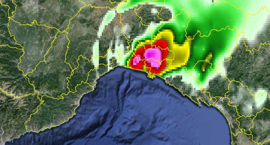 Le previsioni meteo ci indicano la probabilità di precipitazioni in un area vasta!