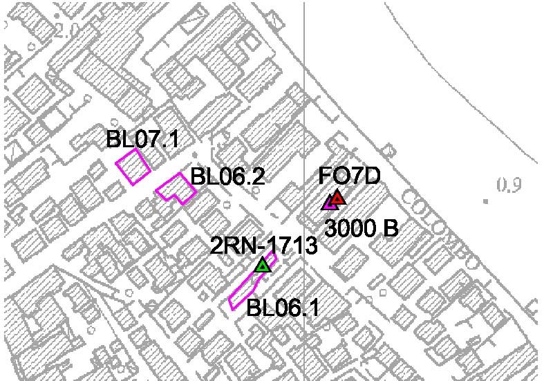 Cartografia punti di misura LEGENDA RFI Edifici oggetto di misurazione CAMPAGNE DI MONITORAGGIO 2001-2006 Sito di misura Descrizione punto di misura Data E (V/m) BL07.