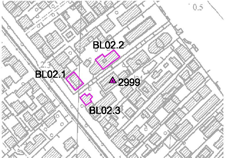 Cartografia punti di misura LEGENDA RFI Edifici oggetto di misurazione CAMPAGNE DI MONITORAGGIO 2001-2006 Sito di misura Descrizione punto di misura Data E (V/m) BL02.