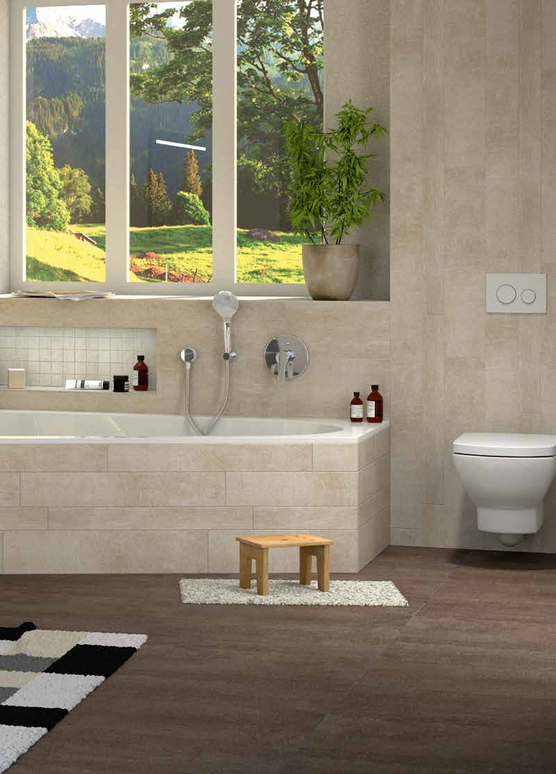 BAGNO COMPLETO Il bagno completo ProCasa Tre è composto da: ACCESSORI MOBILE PORTALAVABO RUBINETTERIA SPECCHIO ILLUMINATO VASCA