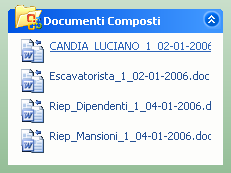 Capitolo 6 - Modelli di Stampa e Documenti prodotti Ogni modello genera un Documento con i seguenti nomi: Modello Nome Documento RumoreDipendente.doc COGNOME_NOME_CODAZIENDA_DATA.doc RumoreMansione.