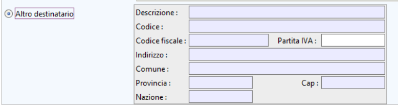 Nel campo Ufficio destinatario, si può scegliere tra un elenco già valorizzato in Consolle delle P.A.