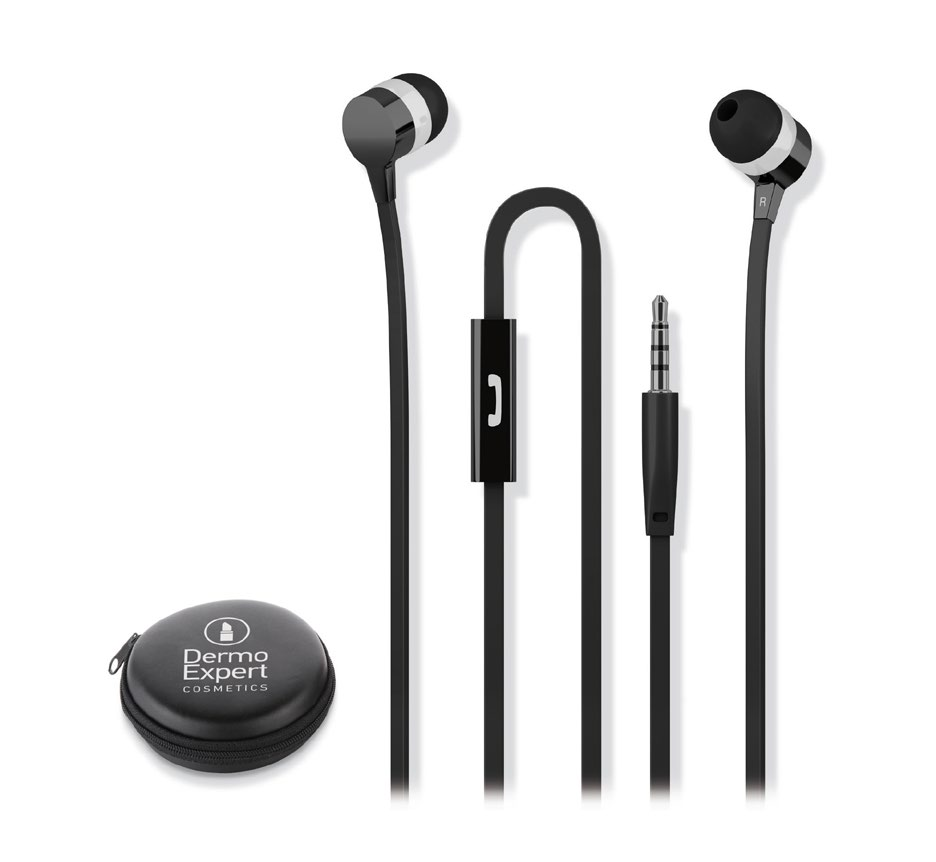 Audio Stampa su pochette Cuffie in-ear Cuffie di alta qualità Cavo anti-nodo, kit pedone, eccellente comfort di ascolto Compatibile con la maggior parte dei dispositivi