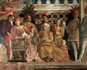 Mantova, Camera degli Sposi, Castello di San Giorgio, L oculo di Andrea Mantegna La Camera degli Sposi fu dipinta da Andrea Mantegna a partire dal 1465 e finita dopo 9 anni; le sole due pareti