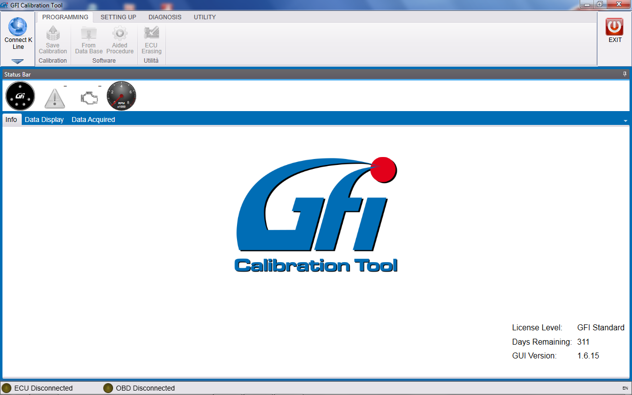 1 Introduzione Il software CALIBRATION TOOL è il programma per la diagnostica e la regolazione dei sistemi a GPL e Metano.