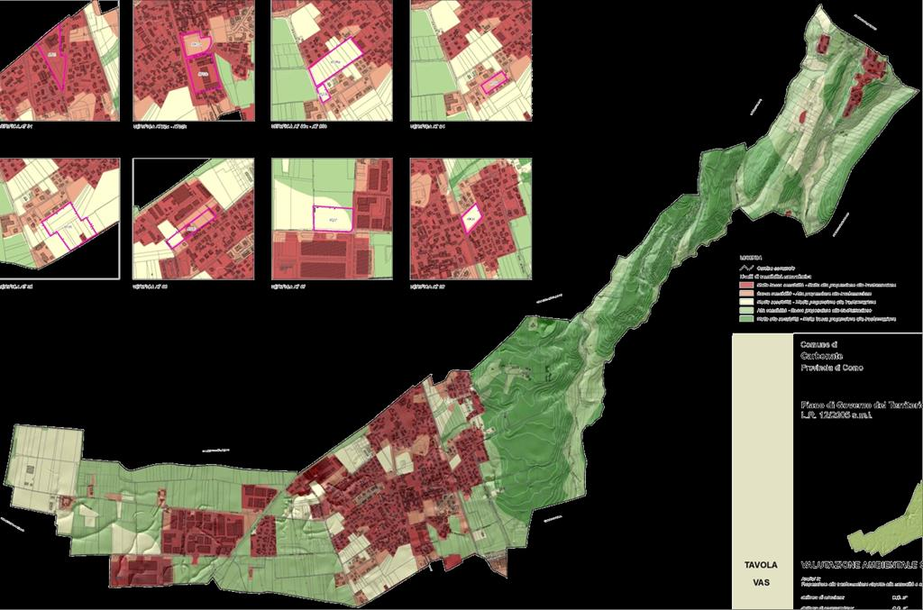 Tavola n 3 Analisi 3: Propensione alla trasformazione rispetto alla naturalità e alle caratteristiche del suolo 6.