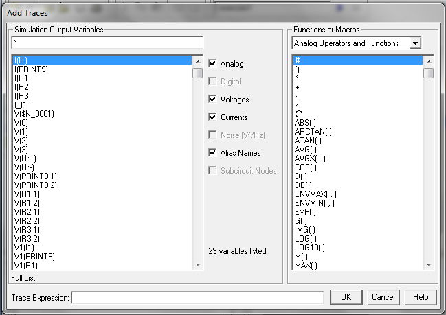 Post-processng: Probe ew/smulaton results Sul prob per mezzo del pulsante Trace/add-trace possamo