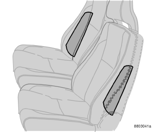 01 Sicurezza 01 Airbag laterali (SIPS-bag) Airbag laterali SIPS-bag ATTENZIONE Gli airbag laterali sono complementari alla cintura di sicurezza. Usare sempre la cintura di sicurezza.