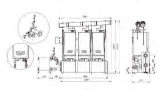 2 caldaie: configurazione in Linea con Compensatore idraulico 2 caldaie: configurazione in Linea con Scambiatore a piastre CALDAIE CONDENSING 3 caldaie: configurazione in Linea con Compensatore