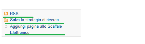 OneSearch alert Puoi anche impostare degli alert per ripetere in automatico una ricerca e riceverne ogni settimana via email i