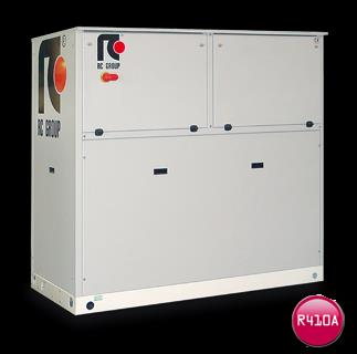 LE UNITA MULTIFUNZIONE Schemi frigoriferi di una unità a pompa di calore acqua-acqua a quattro tubi.