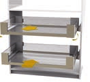 PERSONALIZZAZIONE I cassetti possono essere personalizzati nel fondo e negli elementi laterali. CUSTOMIZED FOR EACH USER S TASTE Bottom and side of drawers can be customized.