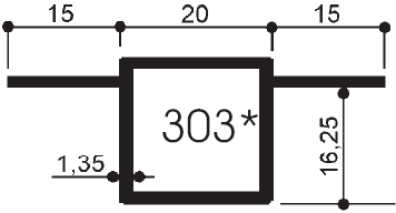 Soglie - *PROFILO RISERVATO DISEGNI META DEL VERO (1:2)- SCALE 1:2