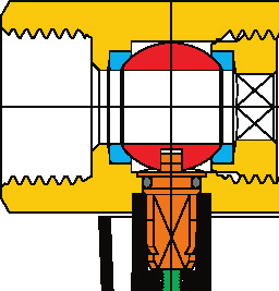 MINIBALL SEZIONATO CARATTERISTICHE TECNICHE: Limiti di temperatura: per fluidi da -10 C a +90 C Limiti di pressione: per fluidi fino a un massimo di 10 bar (20 C) CARATTERISTICHE SPECIFICHE: la