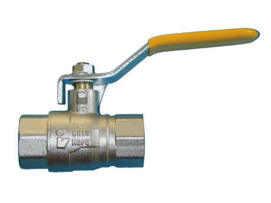 VALVOLA A SFERA PER GAS A PASSAGGIO TOTALE F x F CON LEVA (con farfalla 187F) FULL PORT BALL VALVE FOR GAS F x F WITH LEVER ( with butterfly handle 187F) PED 97/23/CE Decreto legislativo 25/02/2000 N