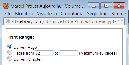 Copia: Previa selezione, si possono copiare parti del testo o singole pagine in Word o altro programma.