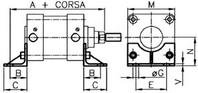 135 22 70 220 M16x30 250 330 25 400 330 165 26 80 285 M20x30 2908 = Piedino basso singolo in acciaio zincato: A B C E G M N V 32 144 24 35 32 7 45 32 3.5 M6x18 40 163 28 36 36 9 52 36 3.