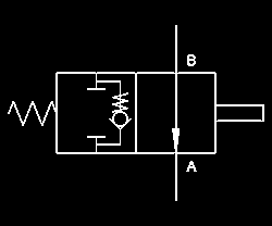 trazione Indicative image of 2-position end stroke valve with slider