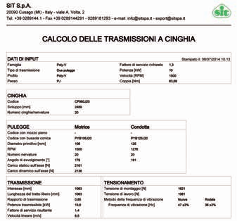 aiutarti nel calcolo della trasmissione RISPARMIA IL TUO TEMPO!