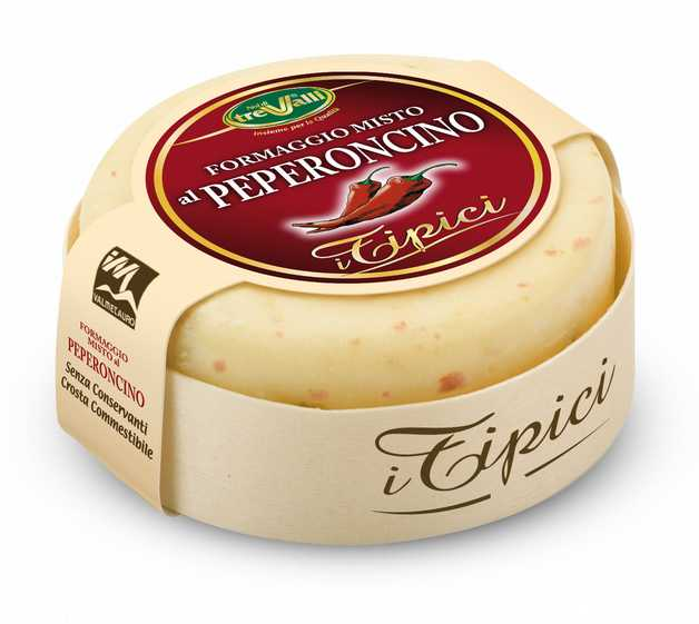2,80 PEPERONCINO Caciotta al peperoncino: formaggio misto ottenuto con l'aggiunta di peperoncino,
